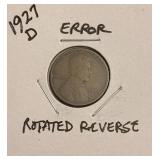 1927-D Lincoln Cent Error Coin