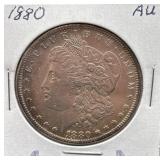 1880 Morgan Silver Dollar AU