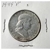 1949-P Franklin Silver Half Dollar