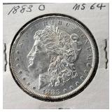 1883-O Morgan Silver Dollar MS64