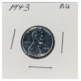 1943 BU Steel Lincoln Cent