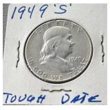 1949-S Franklin Silver Half Dollar