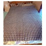 Handwoven Plaid Textile Blanket