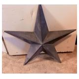 Large Black Metal Barn Star