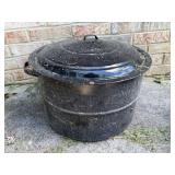 Black Enamel Canning Pot and Accessories