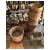Wooden Baskets and Bushel Buckets