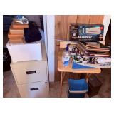Office Supplies Lot With Cabinet