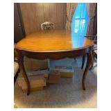 Wooden Dining Table with Cabriole Legs