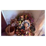 Faux Flowers, Baskets and decorative hats