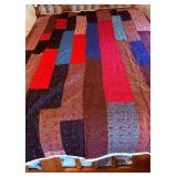 Hand-Stitched Patchwork Quilt