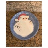 Hand-Painted Santa Oval Plateï¿½14ï¿½16