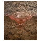 Pink Depression Glass Dish