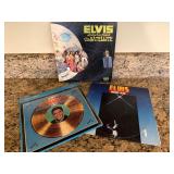 Three Elvis Presley Vinyl Records