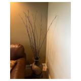 Vtg Decorative Vase w/ Branches 63ï¿½