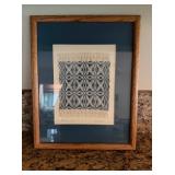 Framed Woven Textile Artworkï¿½12ï¿½15