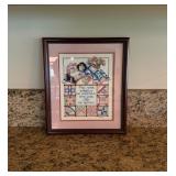 Framed Cross-Stitch Wall Artï¿½11.5ï¿½13.5