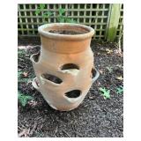 Vtg Terracotta Strawberry Planter