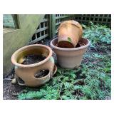 Vtg Terracotta Pots