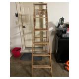 All American Wooden Ladder, 7 Ft