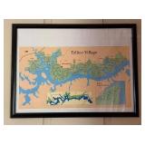 Framed Map of Tellico Villageï¿½25ï¿½18