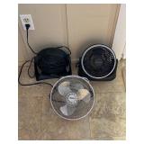 Three Portable Fans