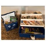 Fishing Gear with Tackle Boxes