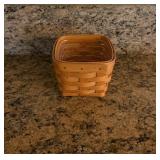 Longaberger Wooden Basketï¿½5x5x4.25