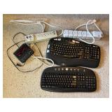 Vtg Logitech Keyboards and Timer
