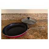 Vtg GreenPan & Red Volcano Fry Pansï¿½12ï¿½
