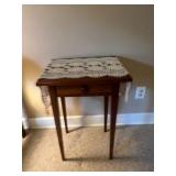 Cry Wooden Side Table With Drawer 19.5ï¿½x16ï¿½x29.5ï¿½