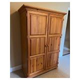 Pine Wood Armoire Cabinet 45.5ï¿½x22ï¿½x68ï¿½