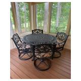 Cast Aluminum Patio Dining Setï¿½48ï¿½29