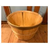 Wooden Bushel Basket with Handles 17.5ï¿½x12ï¿½