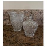 Glass Creamer & Sugarï¿½6ï¿½5.5