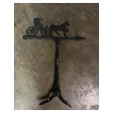 Cast Iron Horse and Buggy Stand