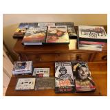 DVDs, VHS Tapes and Cassette Lot