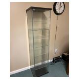 Glass Display Cabinet With Shelves 17ï¿½x14.5ï¿½x64.5ï¿½