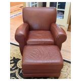 Distinction Leather Inc. Chair with Ottomanï¿½32x40x