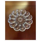 Vtg. Anchor Hocking Deviled Egg Platterï¿½10ï¿½
