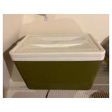Vtg Green Cooler Chest