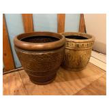 Two Decorative Ceramic Planters 14ï¿½ 16ï¿½