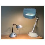 Vtg Adjustable Desk Lamps Set 9ï¿½ 17ï¿½