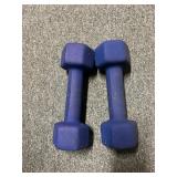 Blue 8 lb Dumbbells