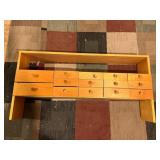 Vtg Wooden Drawer Organizer 45ï¿½x7.5ï¿½x22.5ï¿½