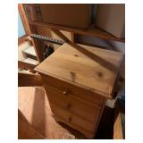 Wooden Three-Drawer Storage Cabinet 19ï¿½x17ï¿½x28ï¿½