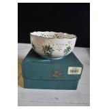 Lenox Porcelain Holiday Christmas Bowl