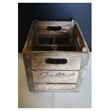 Vtg Wood & Metal Sealtest Milk Crate