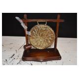 Vtg Copper Gong w/ Mallet