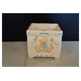 Vintage Ceramic Baby Planter Music Box