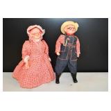 Vtg Grandma & Grandpa Soap Bottle Dolls